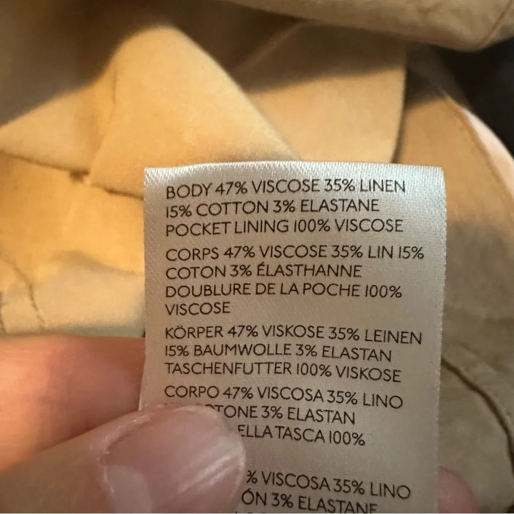 Maeve square-neck button down dress in khaki, size 00P - Picture 4 of 9